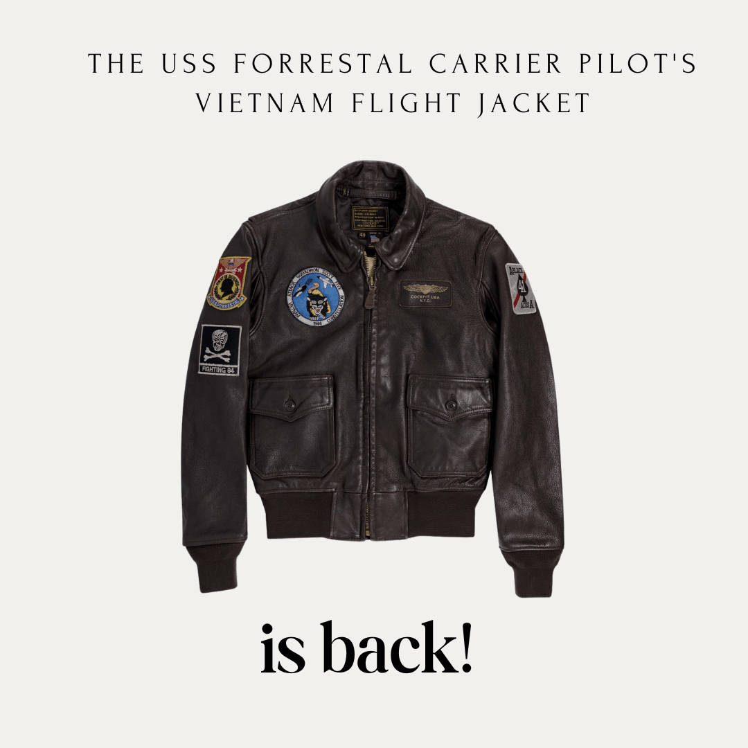The USS Forrestal Carrier Pilot's Vietnam Flight Jacket is back!  - Cockpit USA