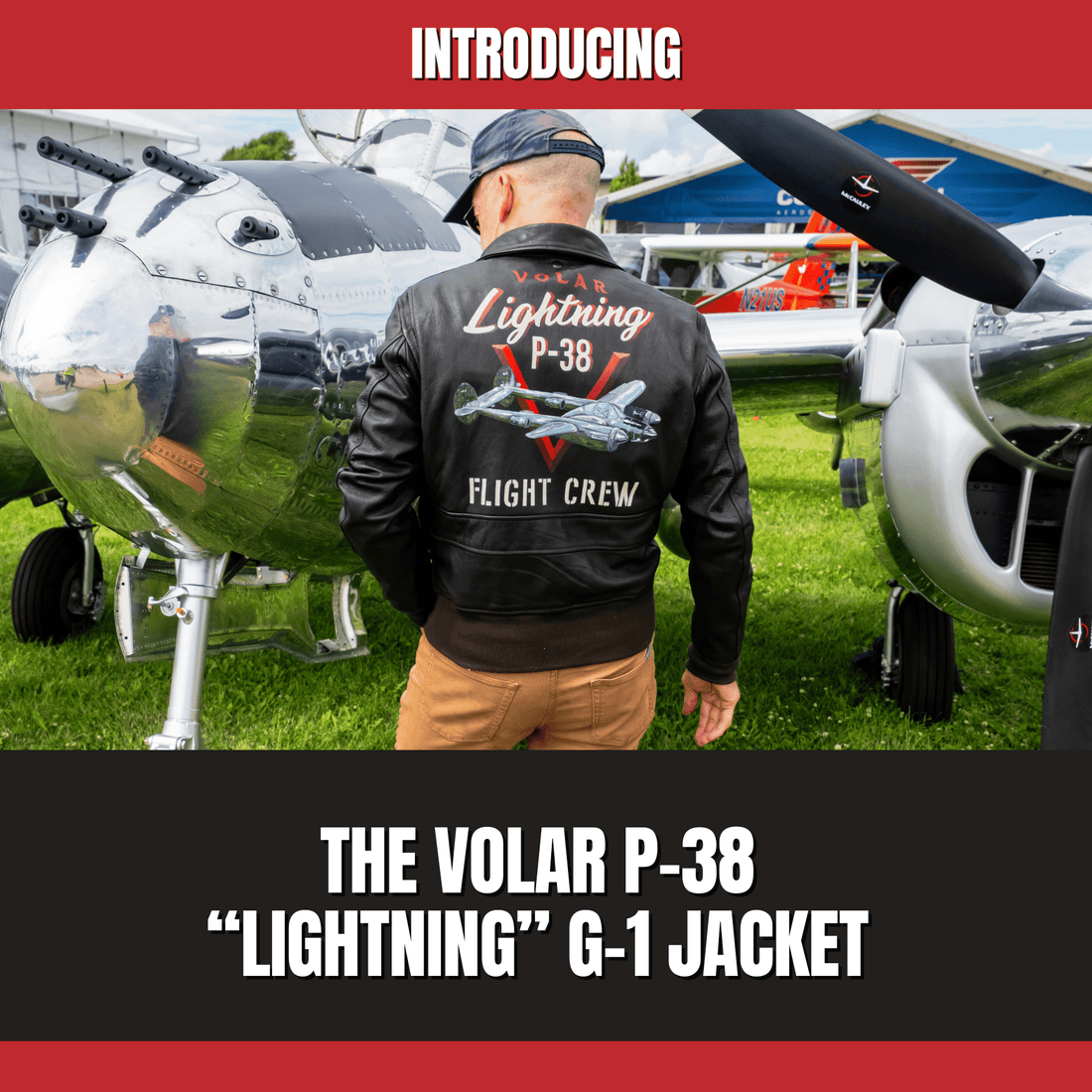 Volar Avionics & Cockpit USA custom P-38 "Lightning"Jacket - Cockpit USA