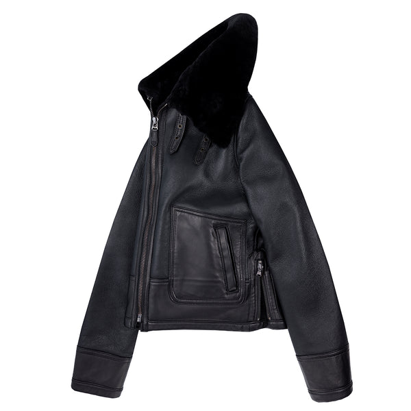 Bailey Cropped Sheepskin Jacket W71C100