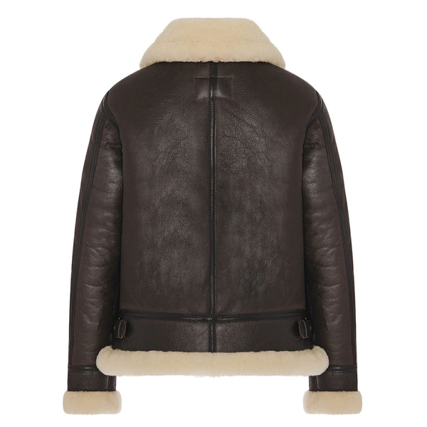 Women's B-3 Bomber Jacket in Brown W72N100