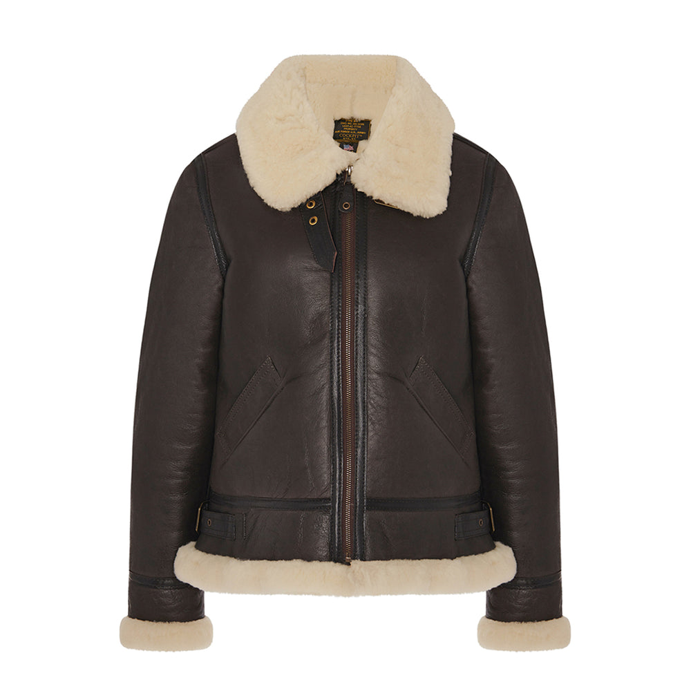 Women's B-3 Bomber Jacket in Brown W72N100
