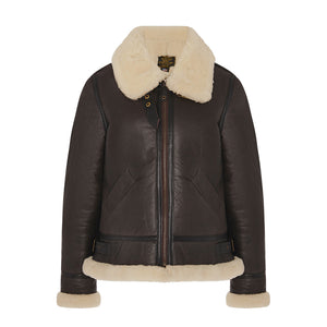 Women's B-3 Bomber Jacket in Brown W72N100