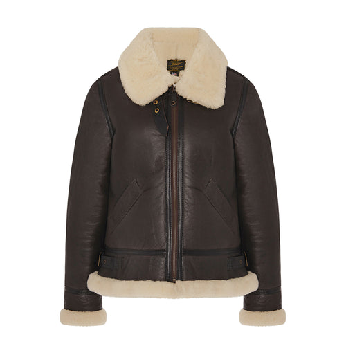 Women's B-3 Bomber Jacket in Brown W72N100