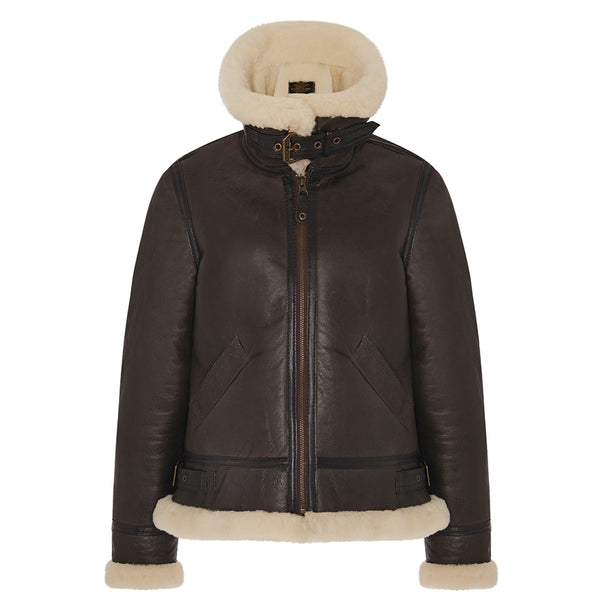 Women's B-3 Bomber Jacket in Brown W72N100