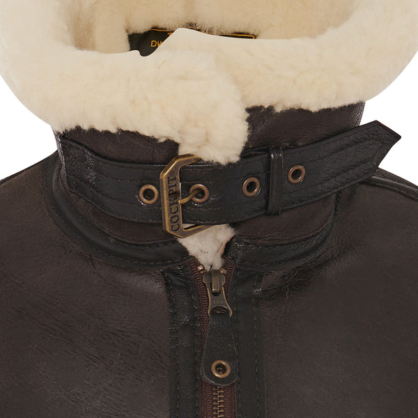 Women's B-3 Bomber Jacket in Brown W72N100