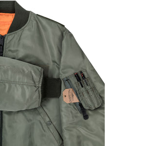Airstrike MA-1 Nylon Flight Jacket w/ Patches Z24J011 - Cockpit USA