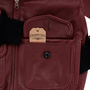 Amelia Jacket in Burgundy W21L001 - Cockpit USA Apparel & Accessories