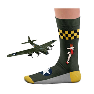 "B-17 a.k.a. Memphis Belle" Bomber Socks Z99H107 - Cockpit USA Accessories