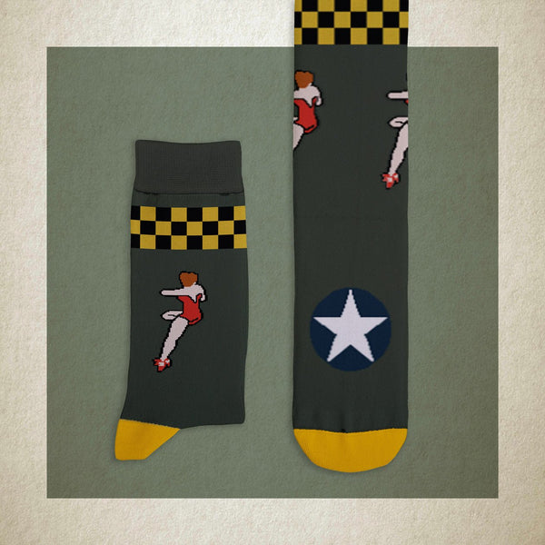 "B-17 a.k.a. Memphis Belle" Bomber Socks Z99H107 - Cockpit USA Accessories
