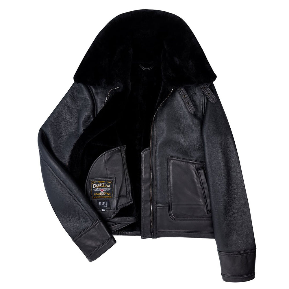 Bailey Cropped Sheepskin Jacket W71C100 - Cockpit USA Women