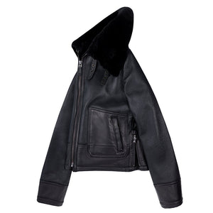 Bailey Cropped Sheepskin Jacket W71C100 - Cockpit USA Women