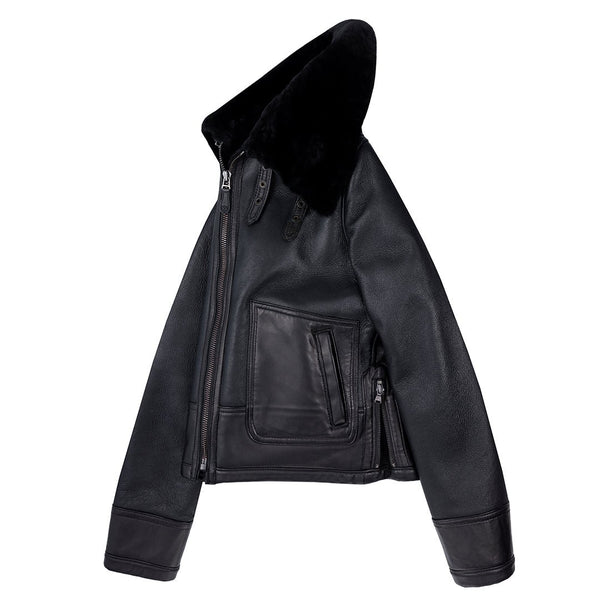 Bailey Cropped Sheepskin Jacket W71C100 - Cockpit USA Women