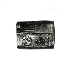 Blood Chit Belt Buckle in Gunmetal Z99D005 - Cockpit USA Accessories
