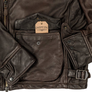 Division Commander’s Leather Tanker Jacket Z21U020 - Cockpit USA Men