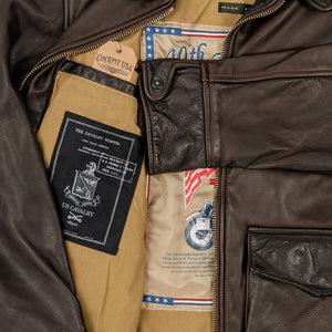 Division Commander’s Leather Tanker Jacket Z21U020 - Cockpit USA Men