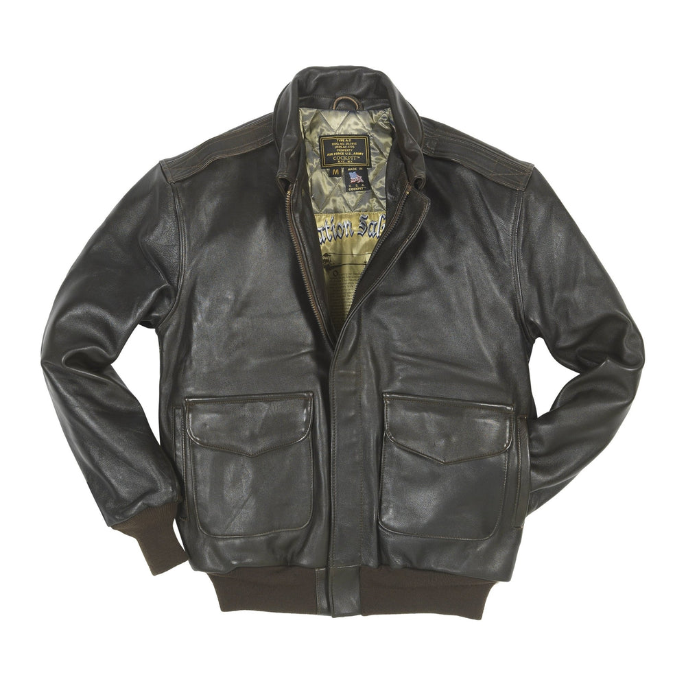 Men's Antique Lambskin Leather Jacket Z2567MM in Brown - Cockpit USA Men