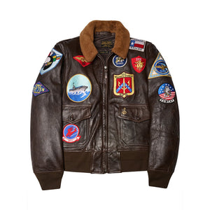 Movie Hero® Top Gun Navy G-1 Jacket (LONG) Z201036TL - Cockpit USA Men