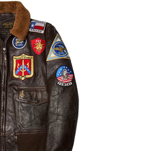 Movie Hero® Top Gun Navy G-1 Jacket (LONG) Z201036TL - Cockpit USA Men