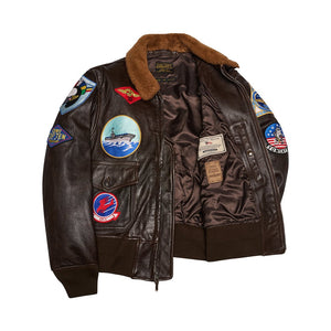 Movie Hero® Top Gun Navy G-1 Jacket (LONG) Z201036TL - Cockpit USA Men