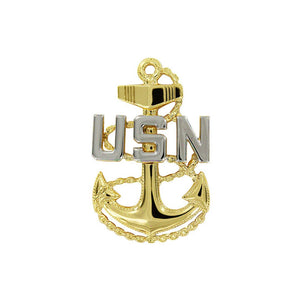 Navy Cap Device: E7 Chief Petty Officer - Miniature Pin Z99C010 - Cockpit USA Accessories