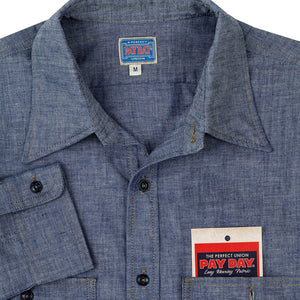 Pay Day Chambray Work Shirt Z42Z002 - Cockpit USA Men