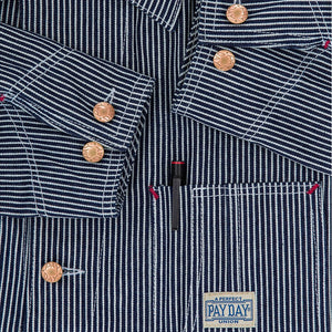 Pay Day Railroad Pinstripe Work-Man's Jacket Z26D108 - Cockpit USA