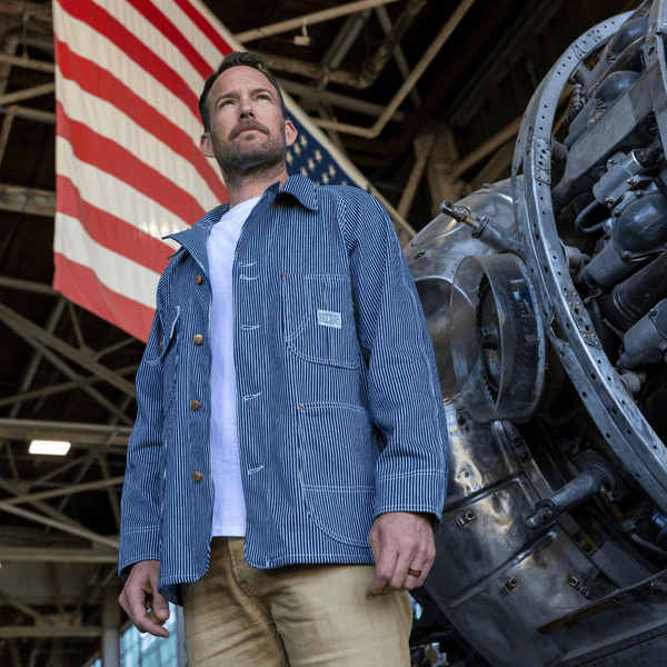 Pay Day Railroad Pinstripe Work-Man's Jacket Z26D108 - Cockpit USA