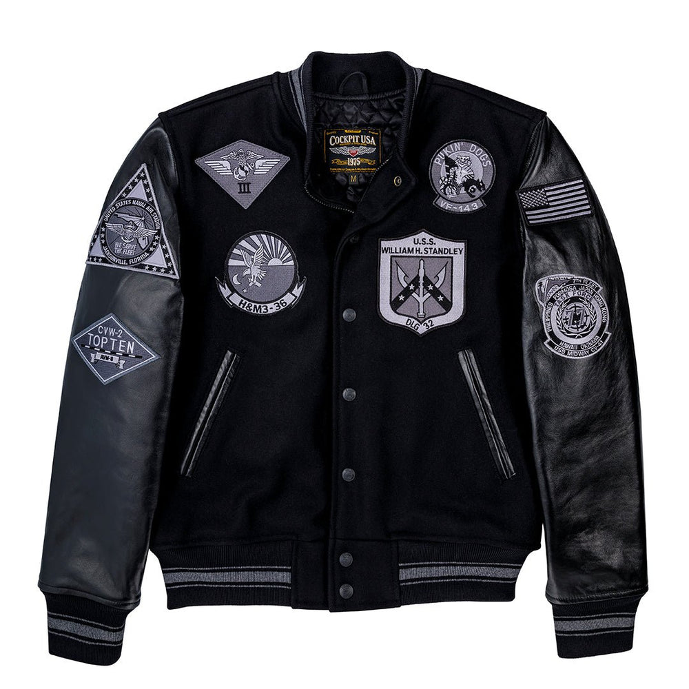 Stealth Varsity Jacket Z28B003 - Cockpit USA