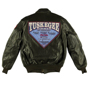 Tuskegee Airmen A-2 Jacket Z21J003 - Cockpit USA Men