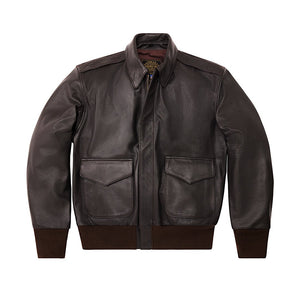 U.S.A.F. 21st. Century A-2 Jacket Z21V41 in Brown - Cockpit USA Men
