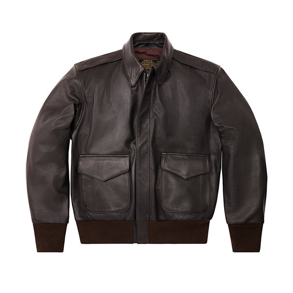 U.S.A.F. 21st. Century A-2 Jacket Z21V41 in Brown - Cockpit USA Men