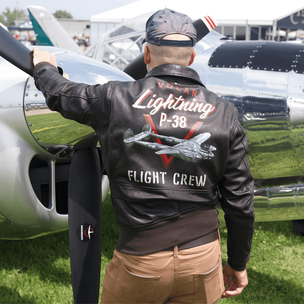 "Volar P-38" G-1 Flight Jacket Z21E014 - Cockpit USA Men