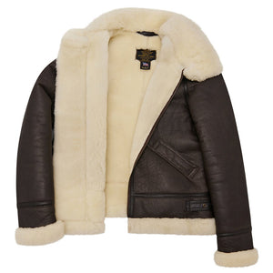 Women's B-3 Bomber Jacket in Brown W72N100 - Cockpit USA Women