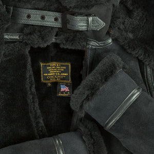 Women's Hooded B-3 Bomber Jacket in Black W72N300B - Cockpit USA Women