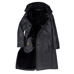 Woodland Sheepskin Trench Coat W71C101 - Cockpit USA Apparel & Accessories