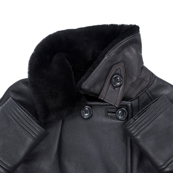 Woodland Sheepskin Trench Coat W71C101 - Cockpit USA Apparel & Accessories