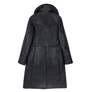Woodland Sheepskin Trench Coat W71C101 - Cockpit USA Apparel & Accessories