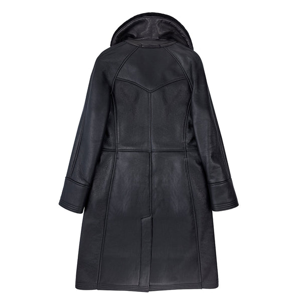 Woodland Sheepskin Trench Coat W71C101 - Cockpit USA Apparel & Accessories