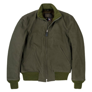 Wool Lined WWII American Tanker Jacket in Olive Z21821N - Cockpit USA Men