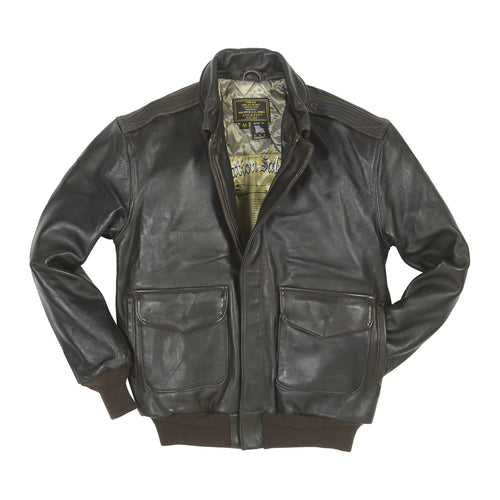 Men's Antique Lambskin Leather Jacket Z2567MM in Brown