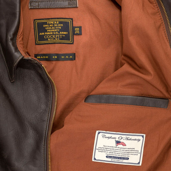 40th Anniversary A-2 Flight Jacket Z21W009 - Cockpit USA Men