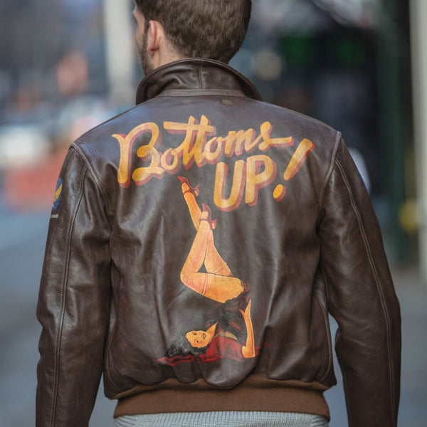 40th Anniversary Bottoms Up™ A-2 Pinup Jacket Z21T008 - Cockpit USA Men