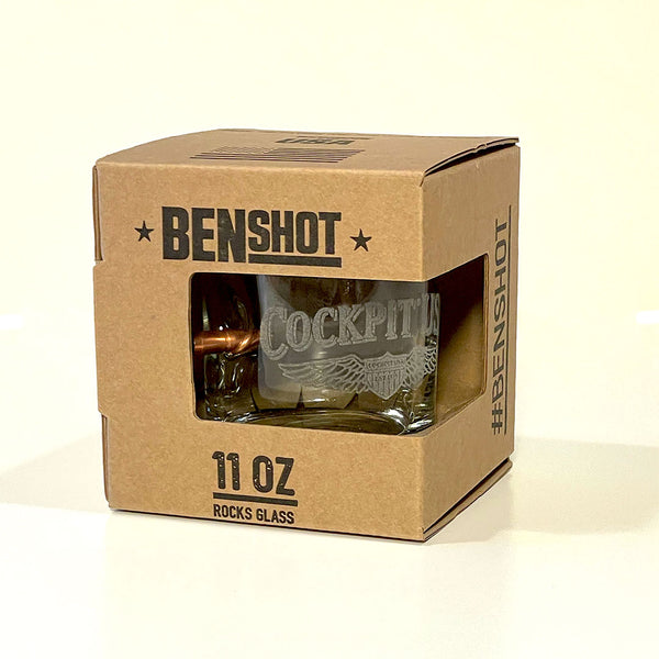 Cockpit USA 标志 11 盎司威士忌酒杯，BenShot Z99F118 出品