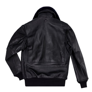 U.S. Navy Lambskin G-1 Flight Jacket Z201035M in Black