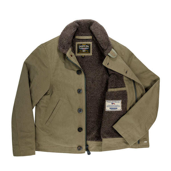 N1 Bedford Cord Navy Jacket in Sage Z26X031