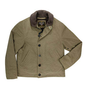 N1 Bedford Cord Navy Jacket in Sage Z26X031