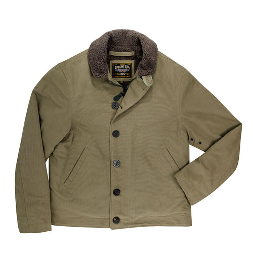 N1 Bedford Cord Navy Jacket in Sage Z26X031