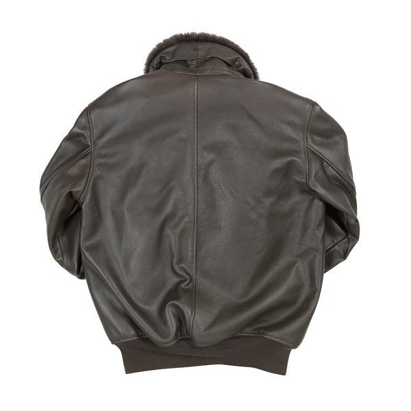 B-15 Leather Flight Jacket Z27H02 in Brown