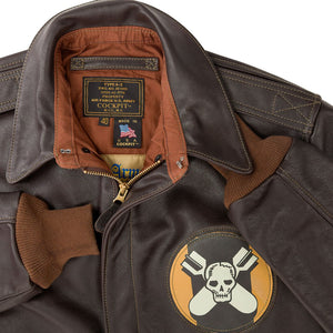 Aces and Eights™ Hand-Painted Flight Jacket Z21V029M - Cockpit USA Apparel & Accessories