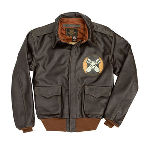 Aces and Eights™ Hand-Painted Flight Jacket Z21V029M - Cockpit USA Apparel & Accessories
